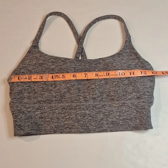 #146 Vuori Long Line Elevation Bra S Heather Gray T1305 - Picture 2 of 6